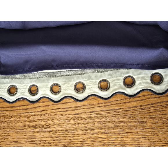 De Collection Blue & White Strip Pencil Skirt W/Grommets - Picture 7 of 8